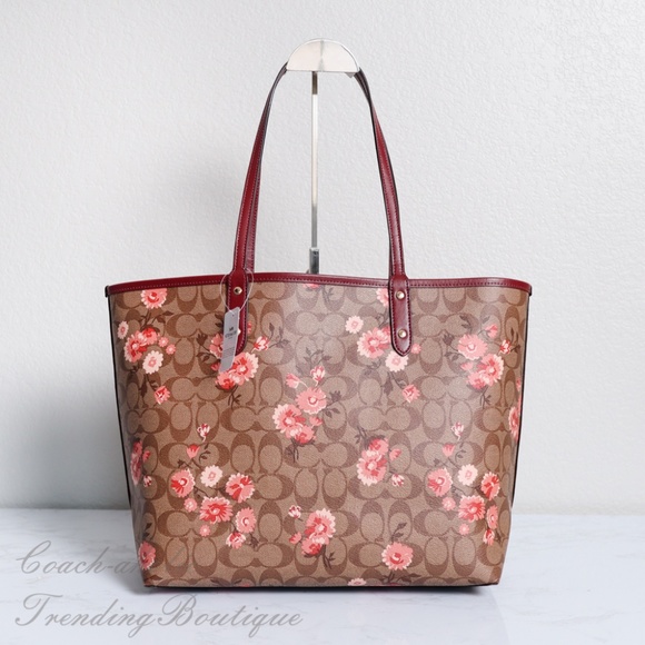 NWT Coach F78279 Reversible City Tote With Daisy - Picture 5 of 8